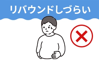 リバウンドしづらい